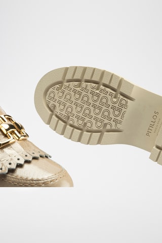 Mocassini in pelle verniciata - Beige