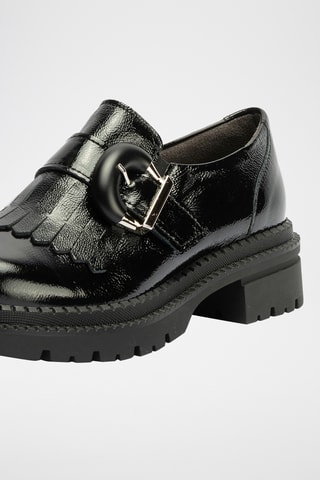 Monk strap in pelle verniciata - Nero