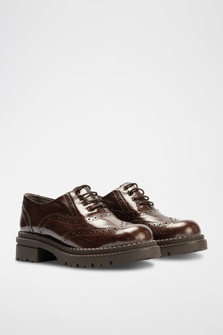 Derbys en cuir verni - Marron