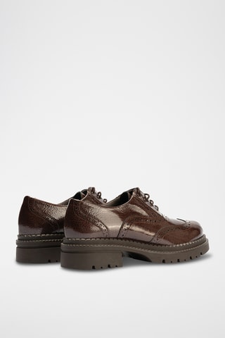 Derbys en cuir verni - Marron