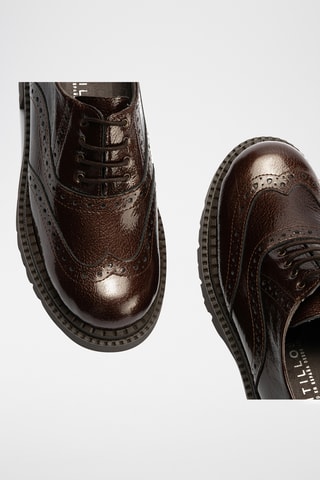Derbys en cuir verni - Marron