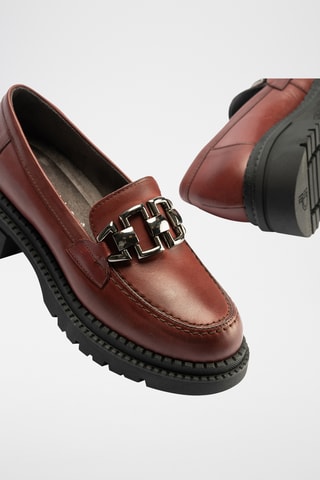 Mocassini in pelle nappa - Bordeaux