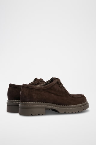 Derbys en nubuck - Marron foncé