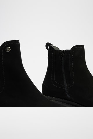 Bottines en nubuck - Noir