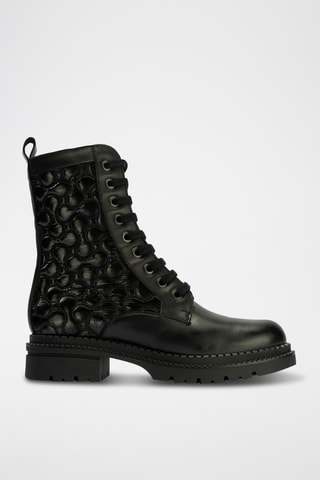 Bottines en cuir nappa - Noir