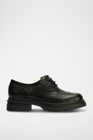 Oxford in pelle nappa - Nero