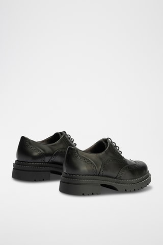 Oxford in pelle nappa - Nero