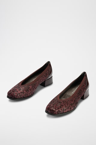 Escarpins en cuir verni - Bordeaux