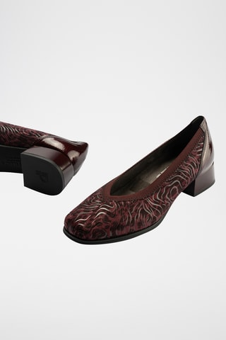 Escarpins en cuir verni - Bordeaux