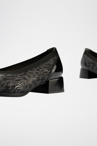 Escarpins en cuir verni - Noir