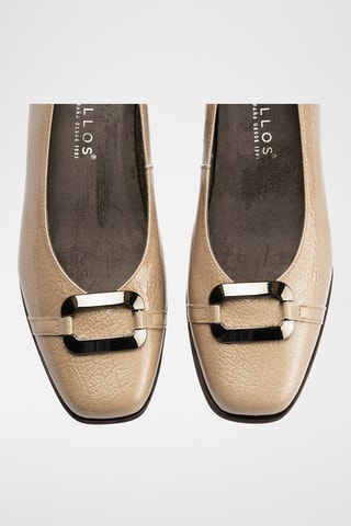 Escarpins en cuir verni - Beige