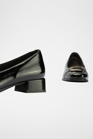 Escarpins en cuir verni - Noir