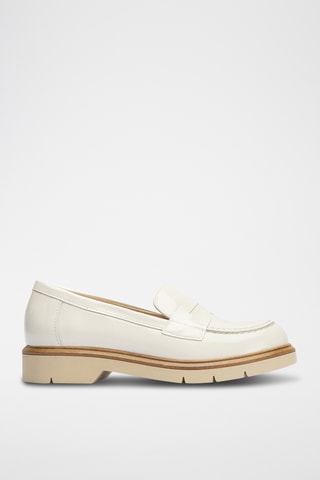 Mocassini in pelle verniciata - Bianco