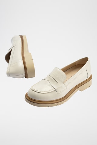 Mocassini in pelle verniciata - Bianco