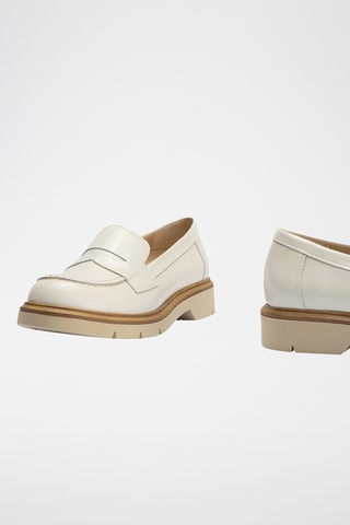 Mocassini in pelle verniciata - Bianco