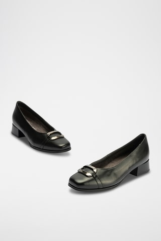 Escarpins en cuir - Noir