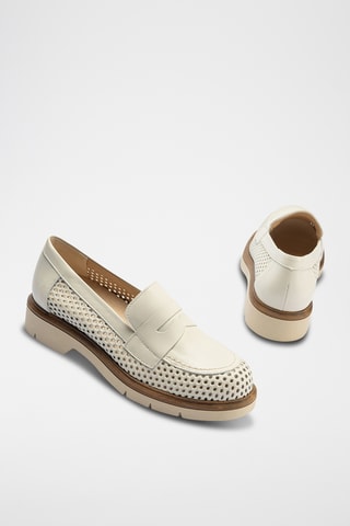 Mocassini in pelle nappa - Bianco