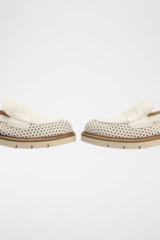 Mocassini in pelle nappa - Bianco