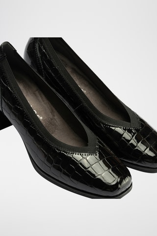 Escarpins en cuir verni - Noir