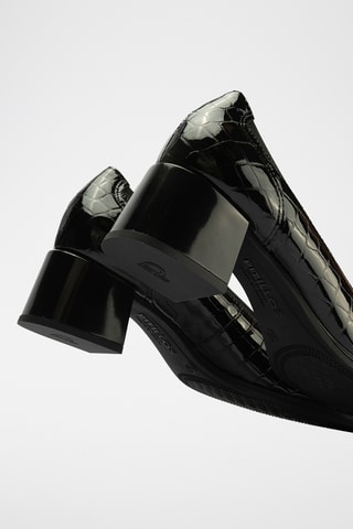 Escarpins en cuir verni - Noir