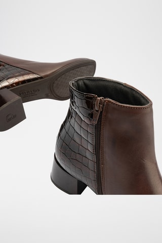 Bottines en cuir - Marron