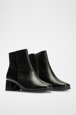 Bottines en cuir - Noir