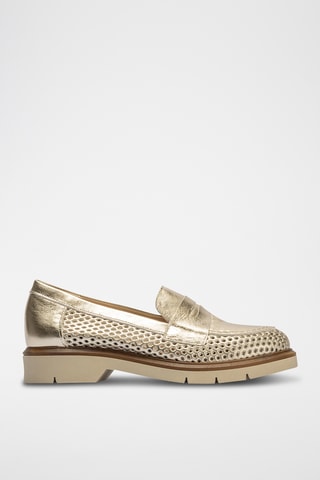 Mocassini in pelle - Dorato