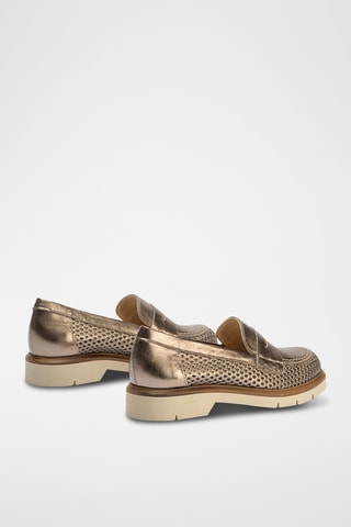 Mocassini in pelle - Dorato