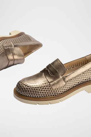 Mocassini in pelle - Dorato