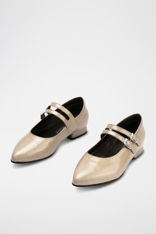 Scarpe baby in pelle verniciata - Beige