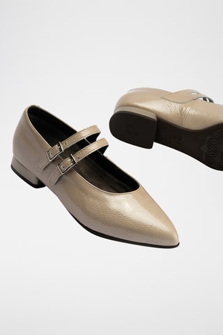 Scarpe baby in pelle verniciata - Beige