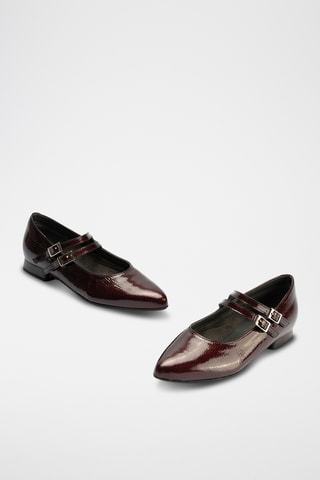 Scarpe baby in pelle verniciata - Bordeaux