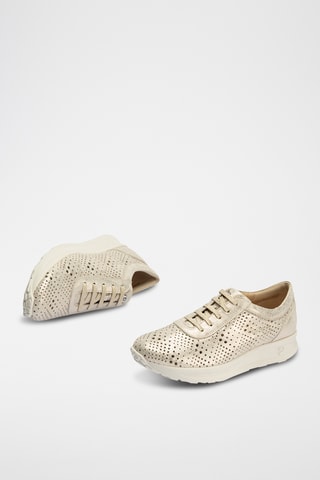 Baskets en cuir - Doré