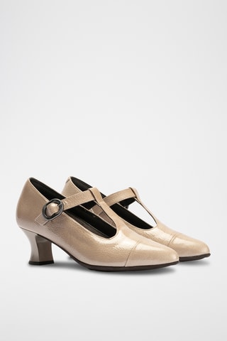 Babies en cuir verni - Beige