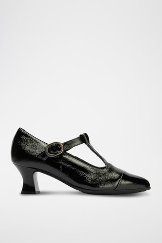 Babies en cuir verni - Noir