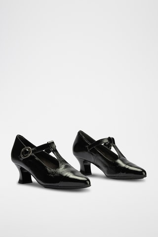 Babies en cuir verni - Noir