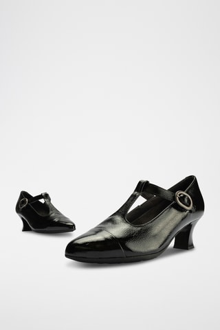 Babies en cuir verni - Noir