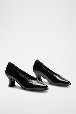 Escarpins en cuir verni - Noir