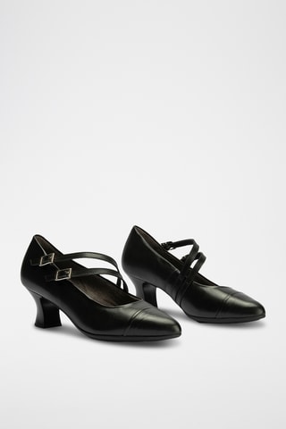 Escarpins en cuir nappa - Noir