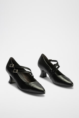 Escarpins en cuir nappa - Noir