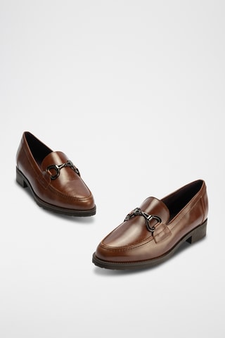 Mocassini in pelle nappa - Cammello