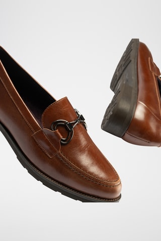 Mocassini in pelle nappa - Cammello