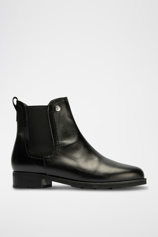 Bottines en cuir nappa - Noir