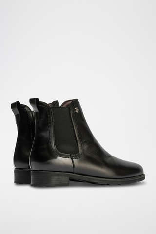 Bottines en cuir nappa - Noir