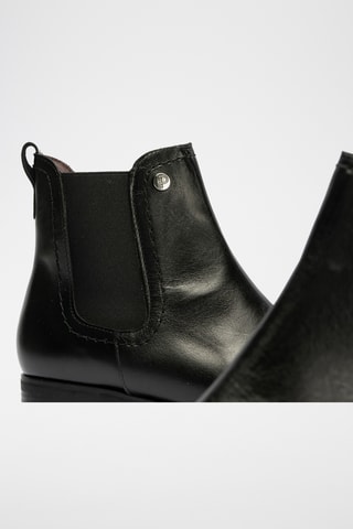 Bottines en cuir nappa - Noir