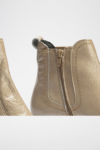 Stivaletti in pelle verniciata - Beige