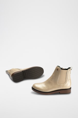 Stivaletti in pelle verniciata - Beige