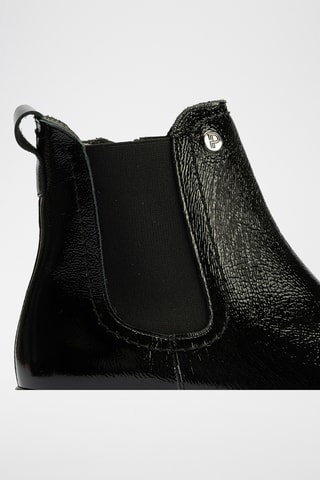 Bottines en cuir verni - Noir
