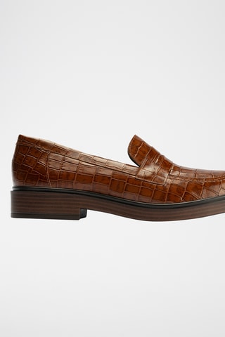 Mocassini in pelle nappa - Cammello