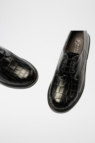 Derbys en cuir nappa - Noir